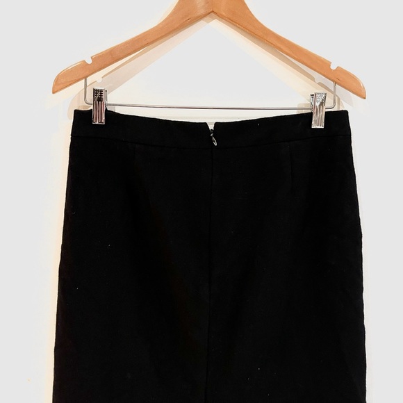 J.crew no.2 pencil black pencil skirt. 100% wool skirt. model 02676. size 8 - Picture 5 of 5